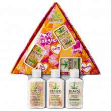 Hempz Herbal Love Triangle Set - Набор мини «Любовный треугольник» Молочко для тела 3 х 66мл