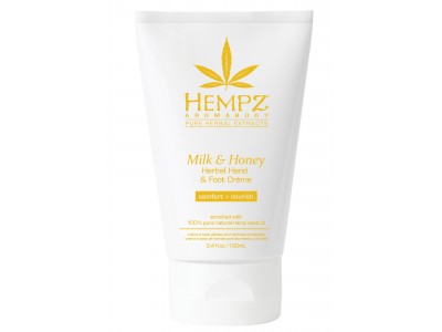 Hempz Milk & Honey Herbal Hand & Foot Crème - Крем для рук и ног Молоко и Мёд 100мл
