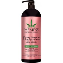 Hempz Pure Herbal Blushing Grapefruit & Raspberry Creme Conditioner - Кондиционер растительный Грейпфрут и Малина для сохранения цвета и блеска окрашенных волос 1000мл