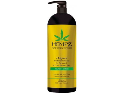 Hempz Pure Herbal Original Conditioner For Damaged Color Treated Hair - Кондиционер Оригинальный для Поврежденных Окрашенных Волос 1000мл