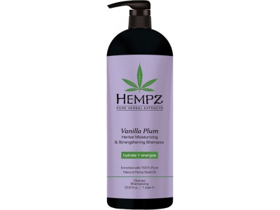 Hempz Pure Herbal Vanilla Plum Herbal Moisturizing Strengthening Shampoo - Шампунь Увлажняющий для Ослабленных Волос Ваниль и Слива 1000мл