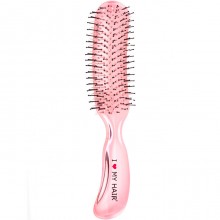 I Love My Hair "Aqua Brush" 18280SC - Парикмахерская щетка Розовая прозрачная М, 37 х 46 х 210мм