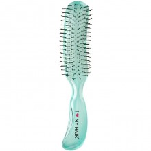 I Love My Hair "Aqua Brush" 18280SC - Парикмахерская щетка Зелёная прозрачная М, 37 х 46 х 210мм