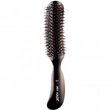 I Love My Hair "Therapy Brush" 18280 - Парикмахерская щетка Чёрная глянцевая M, 37 х 46 х 210мм