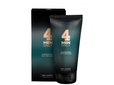inspira:cosmetics 4 Men Only Energizing Hair & Body Wash - Тонизирующий очищающий гель для волос и тела 150мл