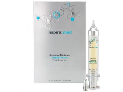 inspira:cosmetics inspira:med Advanced Radiance Therapy CU-X - Сыворотка омолаживающая с пептидами меди и витамином С, 2 х 10мл