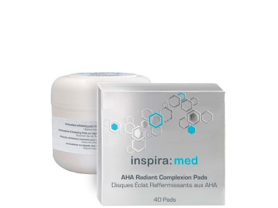 inspira:cosmetics inspira:med AHA Radiant Complexion Pads - Диски-спонжи для обновления и сияния кожи 40шт