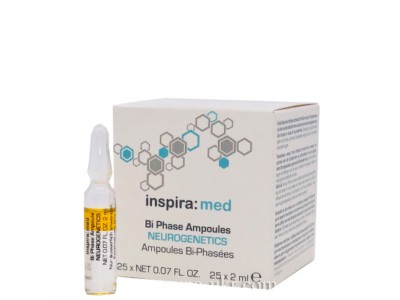 inspira:cosmetics inspira:med Bi-Phase Ampoules Neurogenetics Ampoules - Двухфазная сыворотка для экспресс-восстановления кожи 25 х 2мл