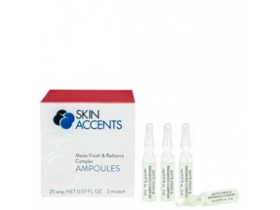 inspira:cosmetics Skin Accents Matte Finish & Radiance Complex Ampoules - Активный концентрат с матирующим действием 25 х 2мл