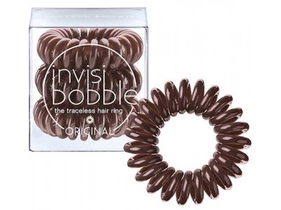 Invisibobble Original Pretzel Brown - Резинка-браслет для волос, цвет Коричневый 3шт