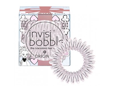Invisibobble Original Princess of the Hearts - Резинка-браслет для волос, цвет Искристый Розовый 3шт