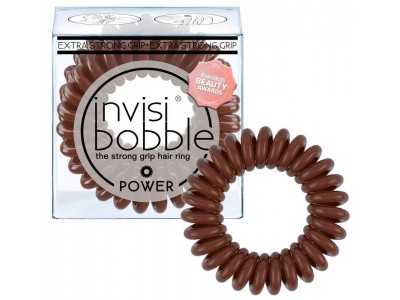 Invisibobble Power Pretzel Brown - Резинка-браслет для волос, цвет Коричневый 3шт