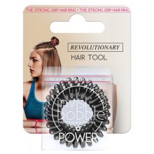 Invisibobble Power True Black - Резинка-браслет для волос цвет с подвесом, Чёрный 3шт