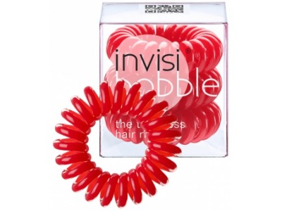 Invisibobble Classic Raspberry Red - Резинка-браслет для волос, цвет Ярко-красный 3ш