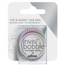 Invisibobble Slim Vanity Fairy - Резинка-браслет для волос с подвесом, цвет Радужный 3шт