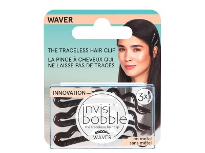 invisibobble Waver Pretty Dark - Заколка для волос с подвесом 3шт