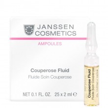 Janssen Cosmetics Ampoules Couperose Fluid - Сосудоукрепляющий концентрат для кожи с куперозом (в ампулах) 25 х 2мл