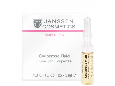 Janssen Cosmetics Ampoules Couperose Fluid - Сосудоукрепляющий концентрат для кожи с куперозом (в ампулах) 25 х 2мл