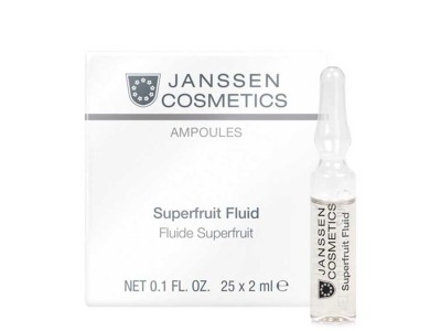 Janssen Cosmetics Ampoules Superfruit Fluid - Фруктовые ампулы для лица и шеи с витамином C 25 х 2мл