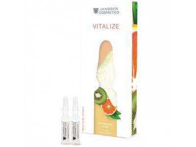 Janssen Cosmetics Ampoules Superfruit Fluid - Фруктовые ампулы для лица и шеи с витамином C 7 х 2мл