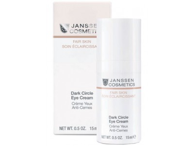 Janssen Cosmetics Fair Skin Dark Circle Eye Cream - Универсальный увлажняющий крем для глаз от темных кругов, отеков и морщин 15мл