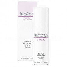 Janssen Cosmetics Oily Skin Bio-Fruit Gel Exfoliator - Биокомплекс для лица и шеи с фруктовыми кислотами 30мл