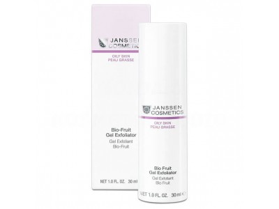 Janssen Cosmetics Oily Skin Bio-Fruit Gel Exfoliator - Биокомплекс для лица и шеи с фруктовыми кислотами 30мл