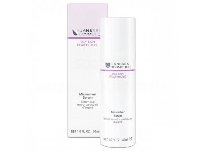 Janssen Cosmetics Oily Skin Microsilver Serum - Сыворотка с антибактериальным действием для жирной, воспаленной кожи 30мл