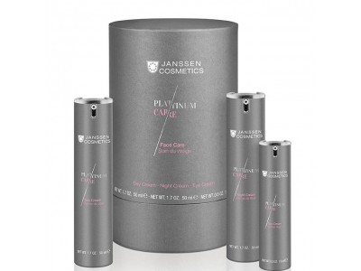 Janssen Cosmetics Platinum Care Face Care Set - Набор Face Care c пептидами и коллоидной платиной 50 + 50 + 15мл
