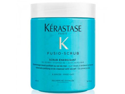Kerastase Fusio Scrub Energisant - Скраб-уход для склонной к жирности кожи головы 500мл