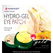 Korividy Eye Patch - Гидрогелевые патчи под глаза с экстрактом Мёда и Жень-шеня эластичность, упругость, от морщин 60шт