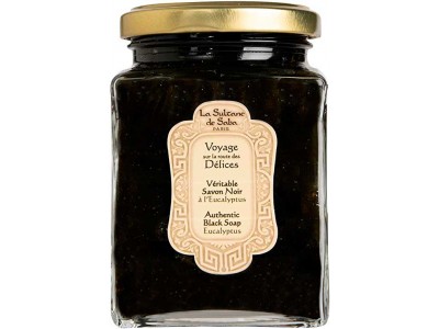 La Sultane De Saba Authentic Black Soap Eucalyptus - Черное мыло для лица и тела ЭВКАЛИПТ 1000мл