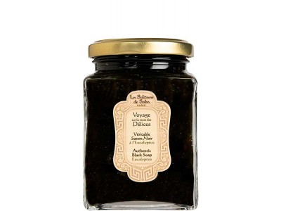 La Sultane De Saba Authentic Black Soap Eucalyptus - Черное мыло для лица и тела ЭВКАЛИПТ 300мл
