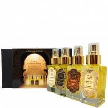 La Sultane de Saba Gift Set 4 Beauty Oil - Набор масел КРАСОТА ТЕЛА (Масло для тела Амбра/Мускус/Сантал + Масло для тела Апельсиновые цветы + Масло для тела Аюрведа + Масло для тела Лукум) 50 + 50 + 50 + 50мл