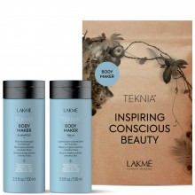 Lakme Teknia Body Maker Travel Pack - Дорожный набор для придания объема волосам шампунь + бальзам 100 + 100мл