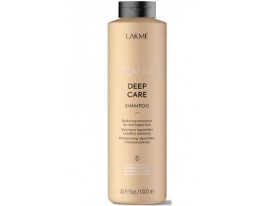 Lakme Teknia Deep Care Shampoo - Восстанавливающий шампунь для поврежденных волос 1000мл