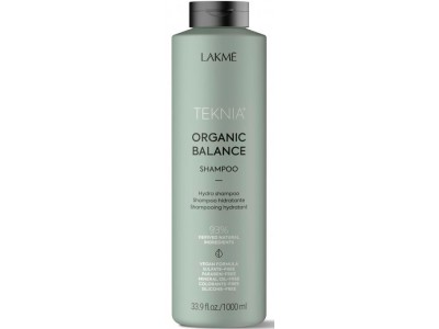 Lakme Teknia Organic Balance Shampoo - Бессульфатный увлажняющий шампунь для всех типов волос 1000мл