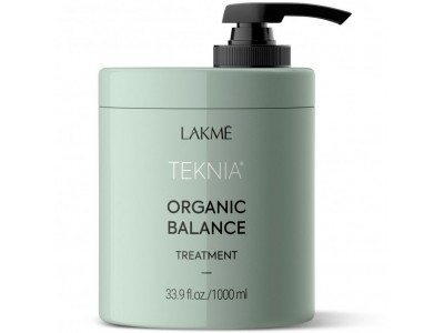 Lakme Teknia Organic Balance Treatment - Интенсивная увлажняющая маска для всех типов волос 1000мл