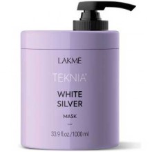 Lakme Teknia White Silver Mask - Тонирующая маска для нейтрализации желтого оттенка волос 1000мл