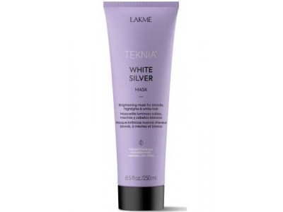 Lakme Teknia White Silver Mask - Тонирующая маска для нейтрализации желтого оттенка волос 250мл