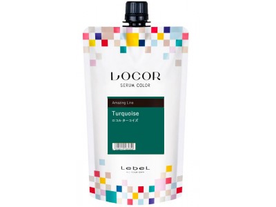 Lebel Locor Serum Color Turquoise - Краситель-уход оттеночный Бирюзовый 300гр