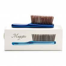 Majestic Mini - Инновационная универсальная расчёска Синяя для густых волос 284 зубчика