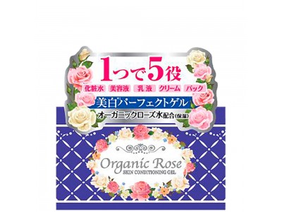 Meishoku Organic Rose Skin Conditioning Gel - Гель-кондиционер 5 в 1 с экстрактом Дамасской Розы 90гр