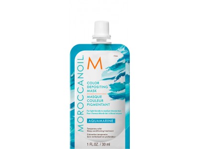 Moroccanoil Color Depositing Mask Aquamarine - Маска тонирующая для волос Аквамарин 30мл
