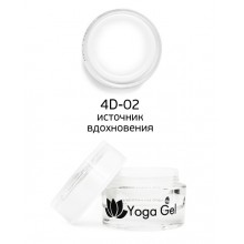 nano professional 4D Yoga Gel - Гель-дизайн 4D-02 источник вдохновения 6мл