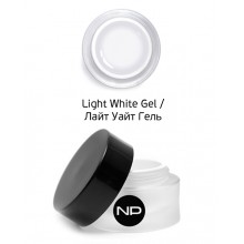 nano professional Gel - Гель цветной для прорисовки линии улыбки Light White Gel 5мл