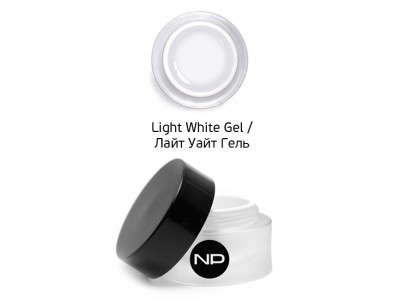 nano professional Gel - Гель цветной для прорисовки линии улыбки Light White Gel 5мл
