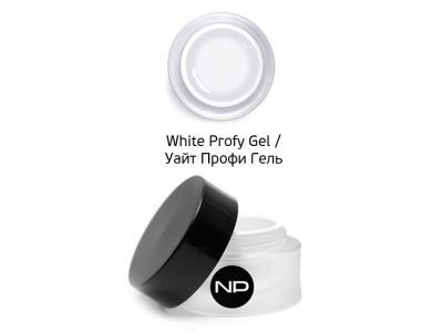 nano professional Gel - Гель для моделирования на форме White Profy Gel 15мл