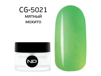 nano professional Gel - Гель классический цветной CG-5021 мятный мохито 5мл