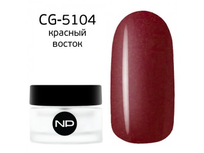 nano professional Gel - Гель классический цветной CG-5104 красный восток 5мл